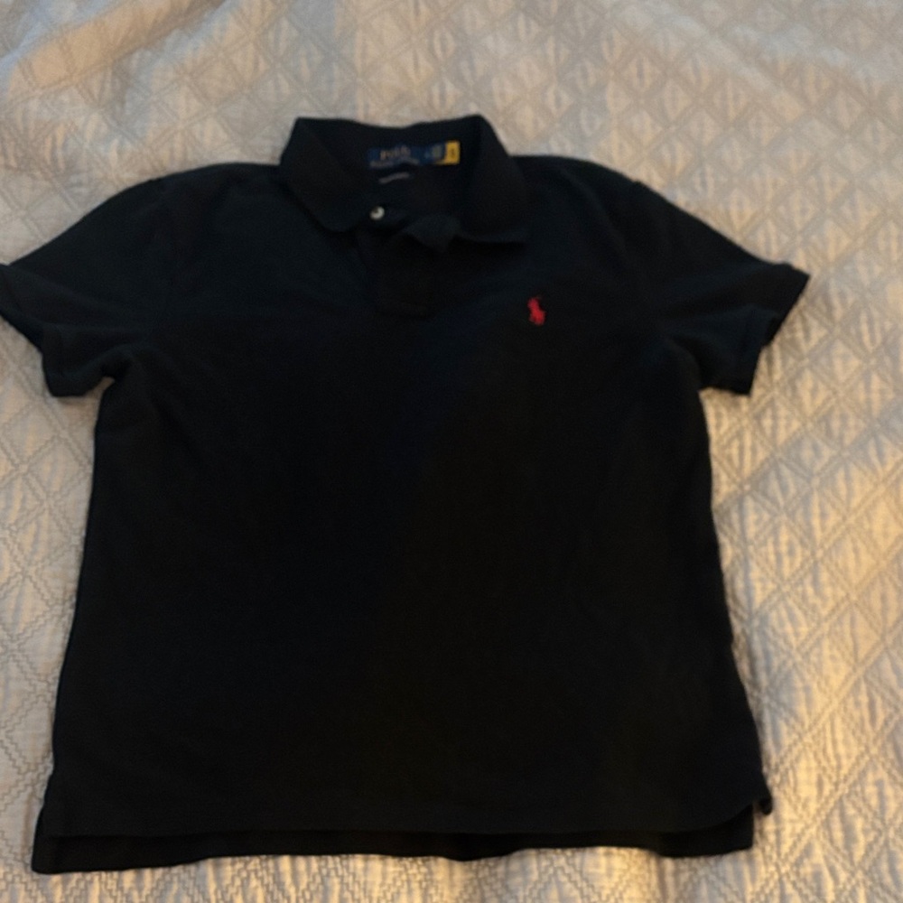 Polo by Ralph Lauren Black Shirt with Red Emblem
